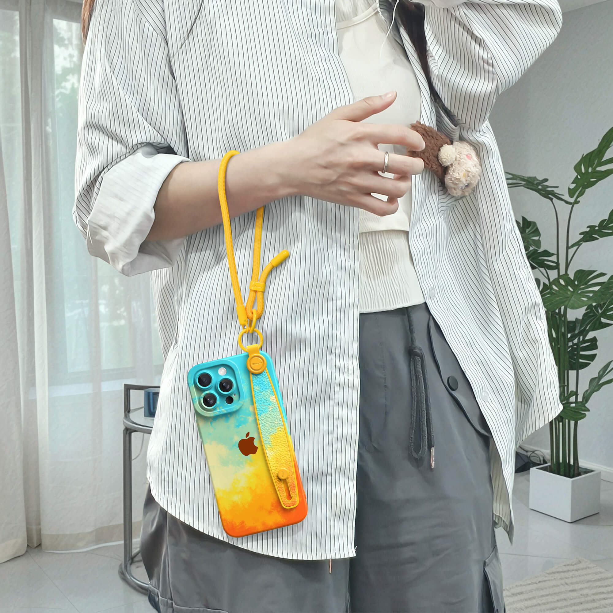 Smoke Mango | iPhone Series Multifunctional Wristband Case