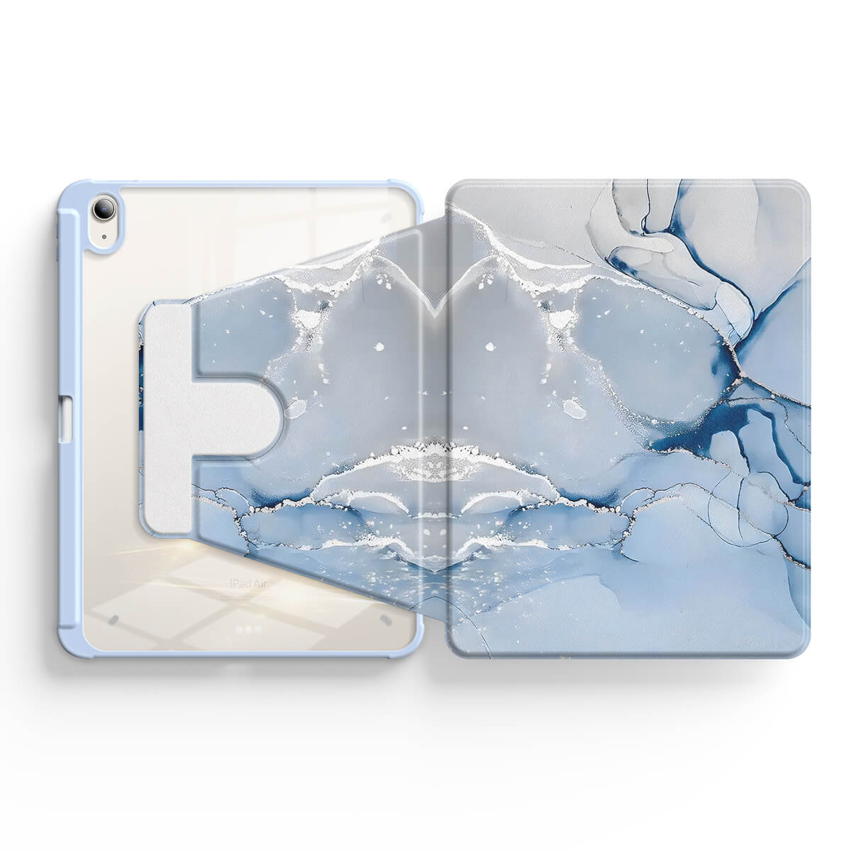 Jazz Silver | iPad Series Snap 360° Stand Impact Resistant Case