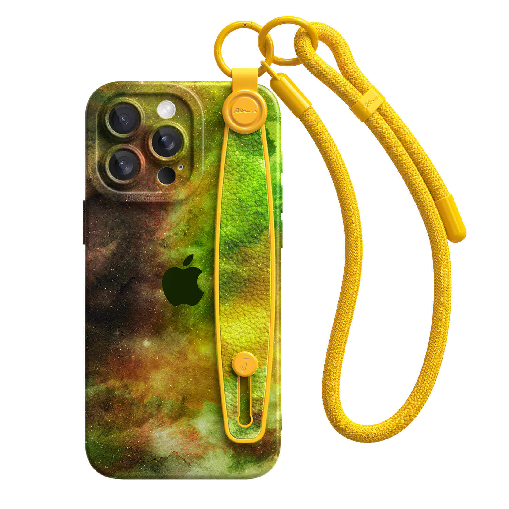 Yellow-Green Nebula | iPhone Series Multifunctional Wristband Case