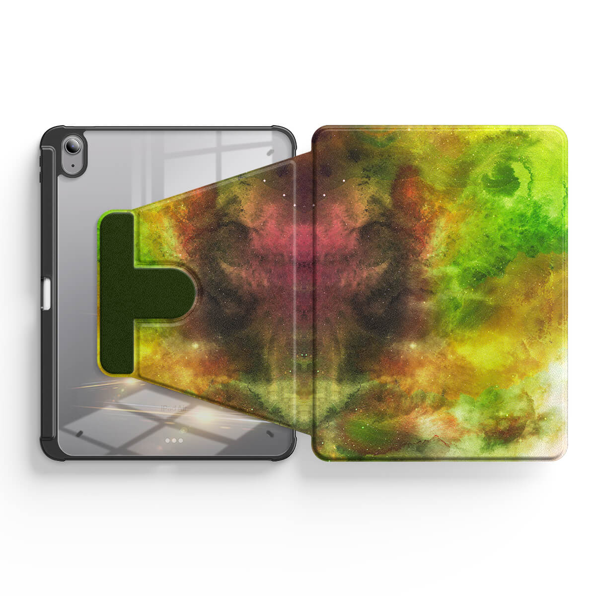 Yellow-Green Nebula | iPad Series Snap 360° Stand Impact Resistant Case