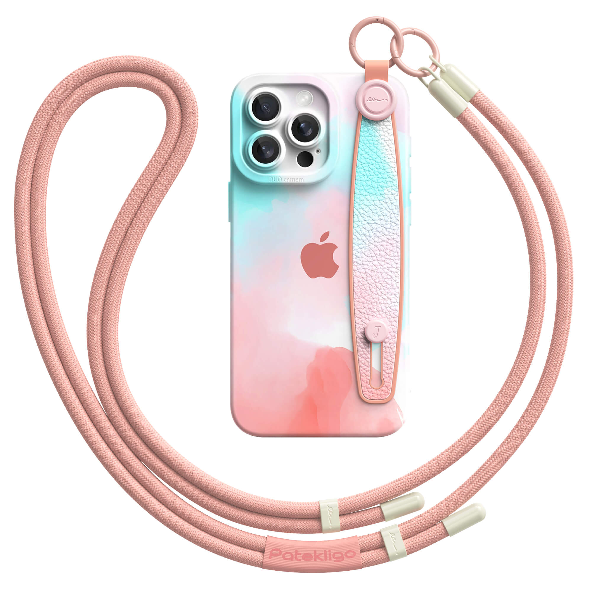 Summer Lotus Color | iPhone Series Multifunctional Wristband Case