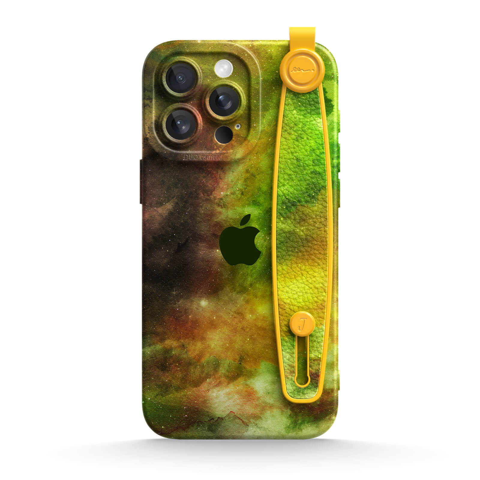 Yellow-Green Nebula | iPhone Series Multifunctional Wristband Case