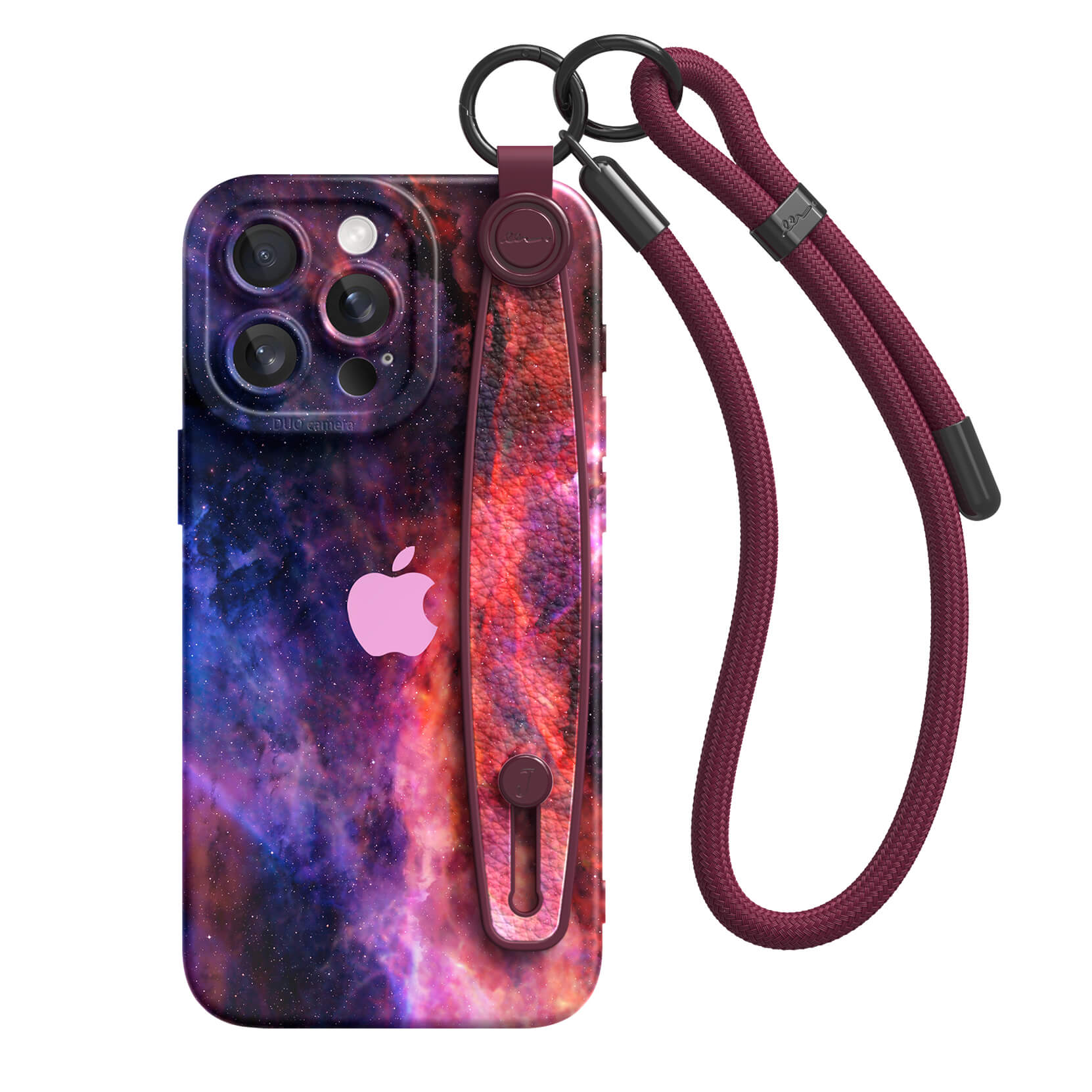 Blue Red Nebula | iPhone Series Multifunctional Wristband Case