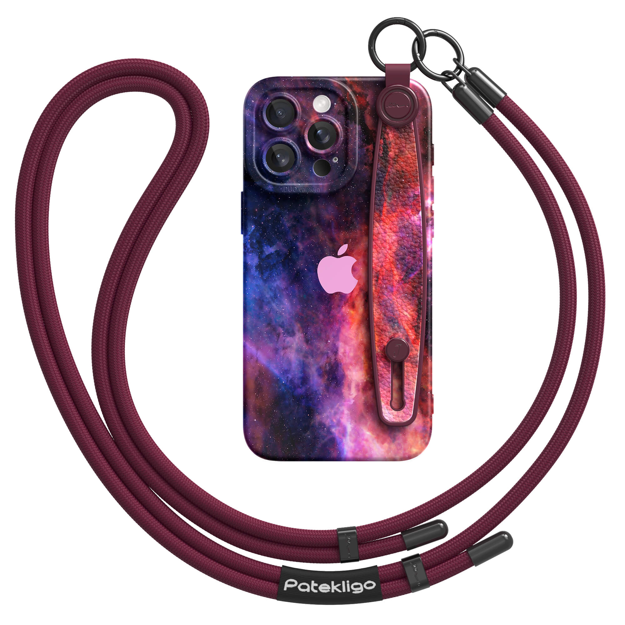 Blue Red Nebula | iPhone Series Multifunctional Wristband Case