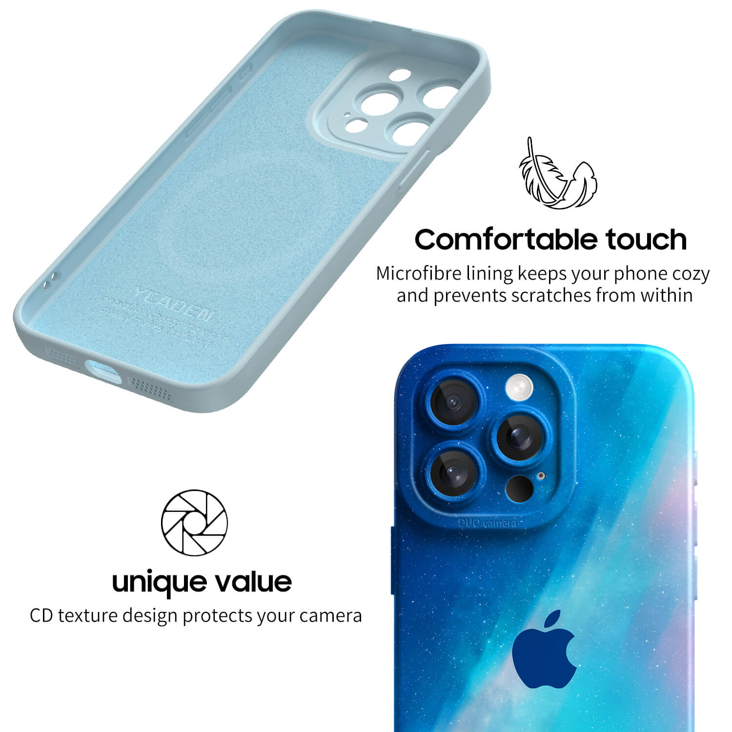 Polar-Blue to Orange | IPhone Series Impact Resistant Protective Case