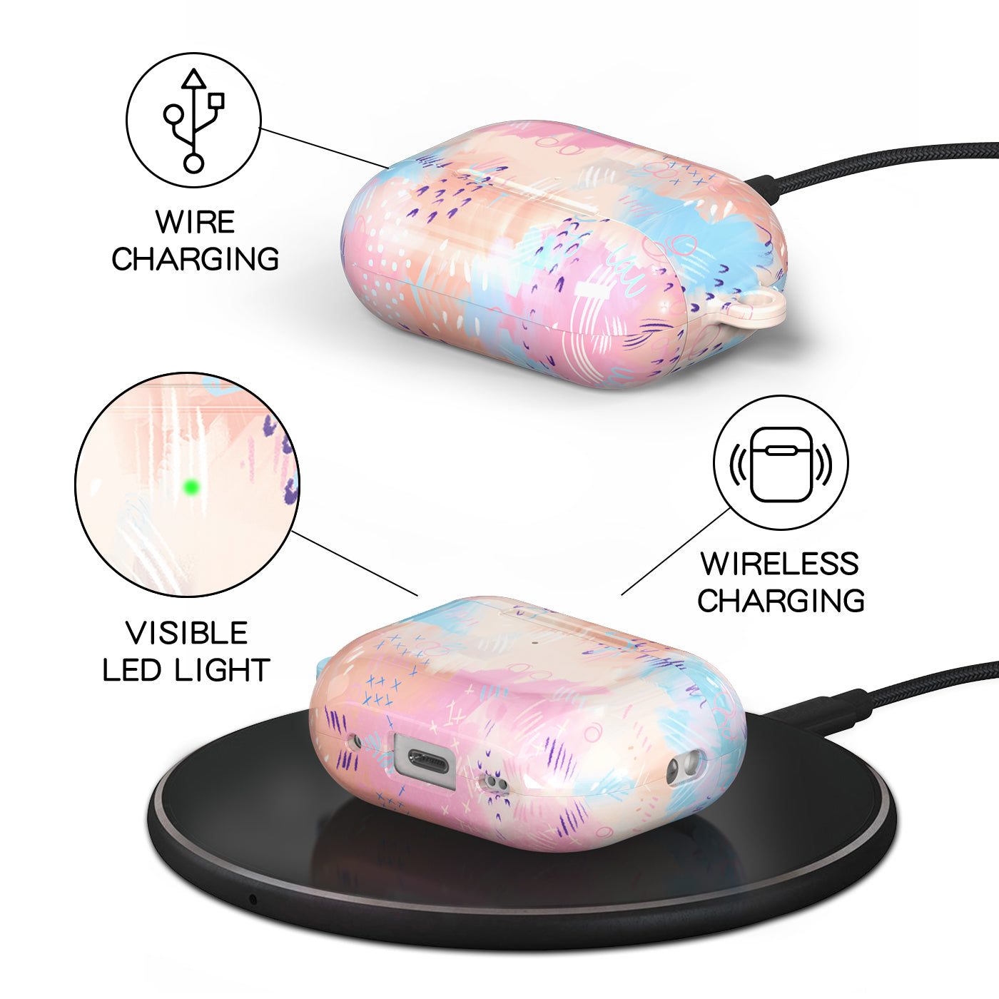 Gradient of Clouds | AirPods Series Shockproof Protective Case