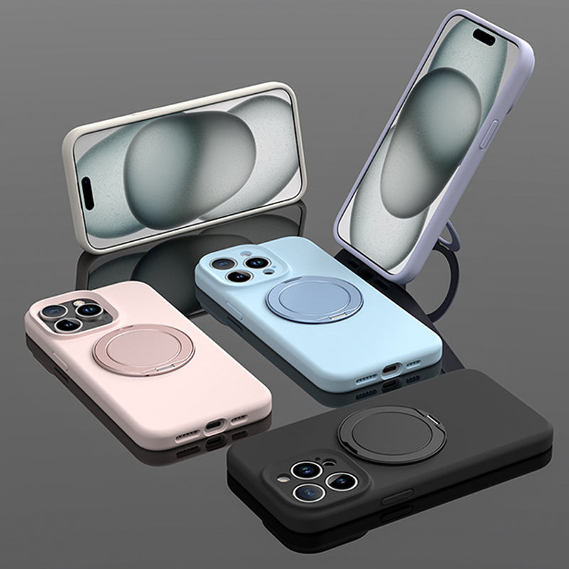 Bean Green | iPhone Liquid Silicone Bracket Case