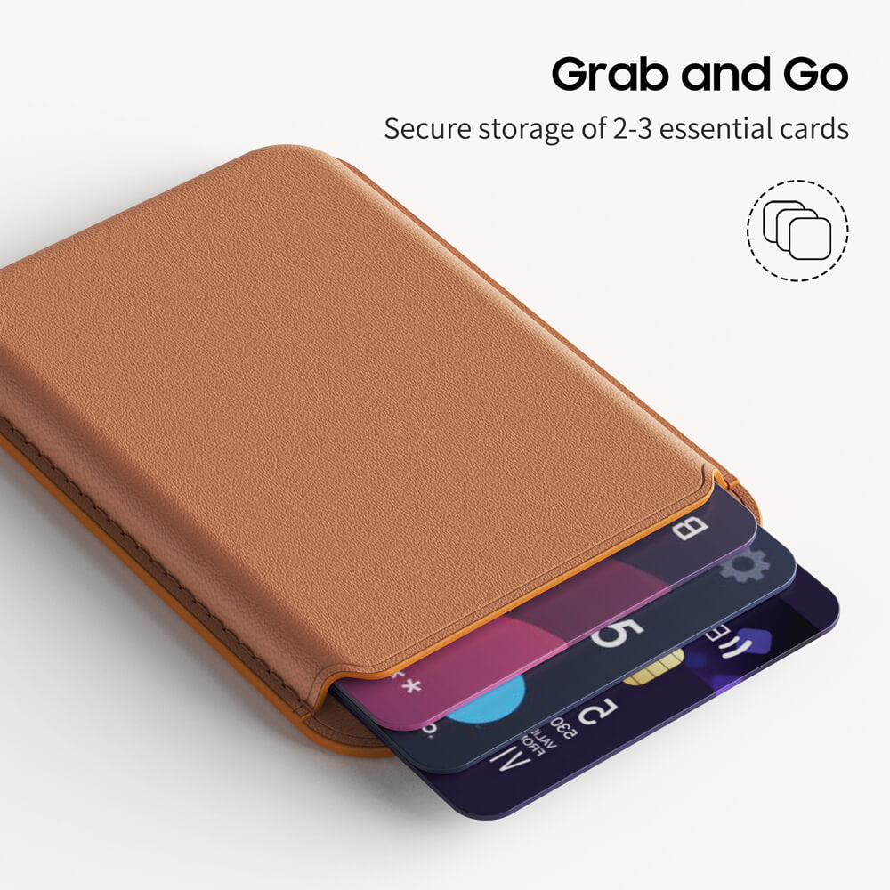 Blue-Purple Nebula | Leather Wallet with MagSafe