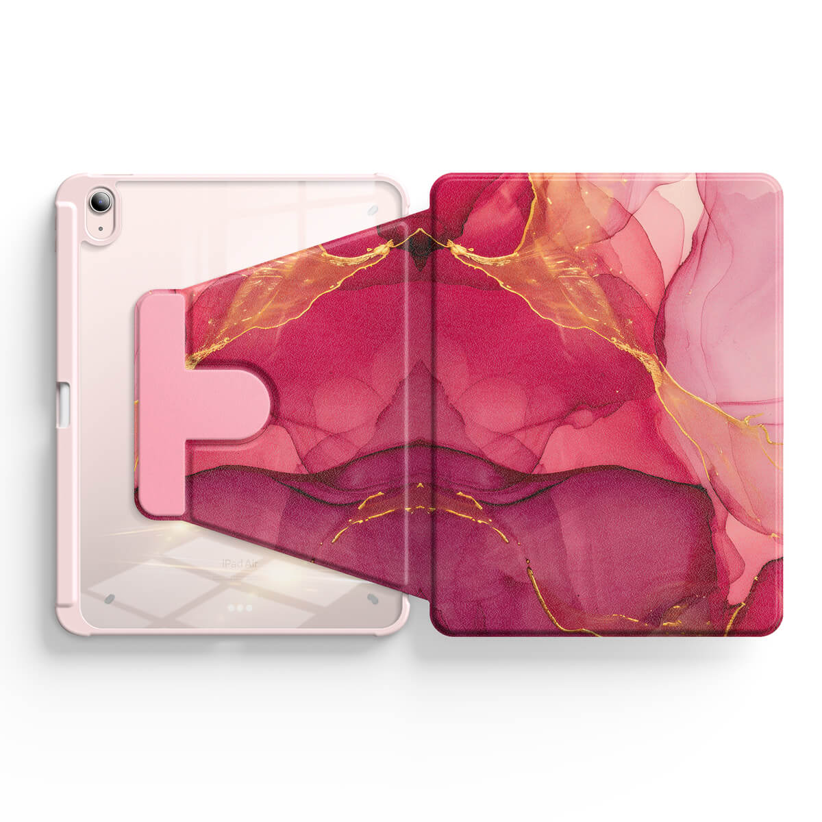 Agate Rose Gold | iPad Series Snap 360° Stand Impact Resistant Case