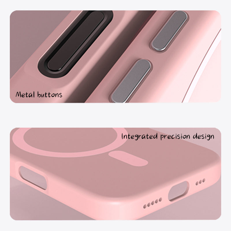 Pink | iPhone Lens Bracket Liquid Silicone Case