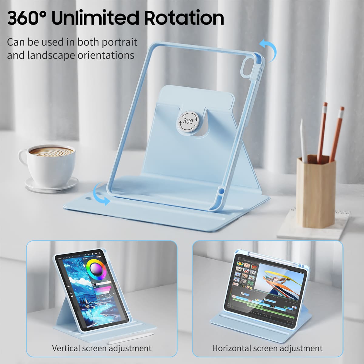 Comfortable Clothing | iPad Series Snap 360° Stand Impact Resistant Case