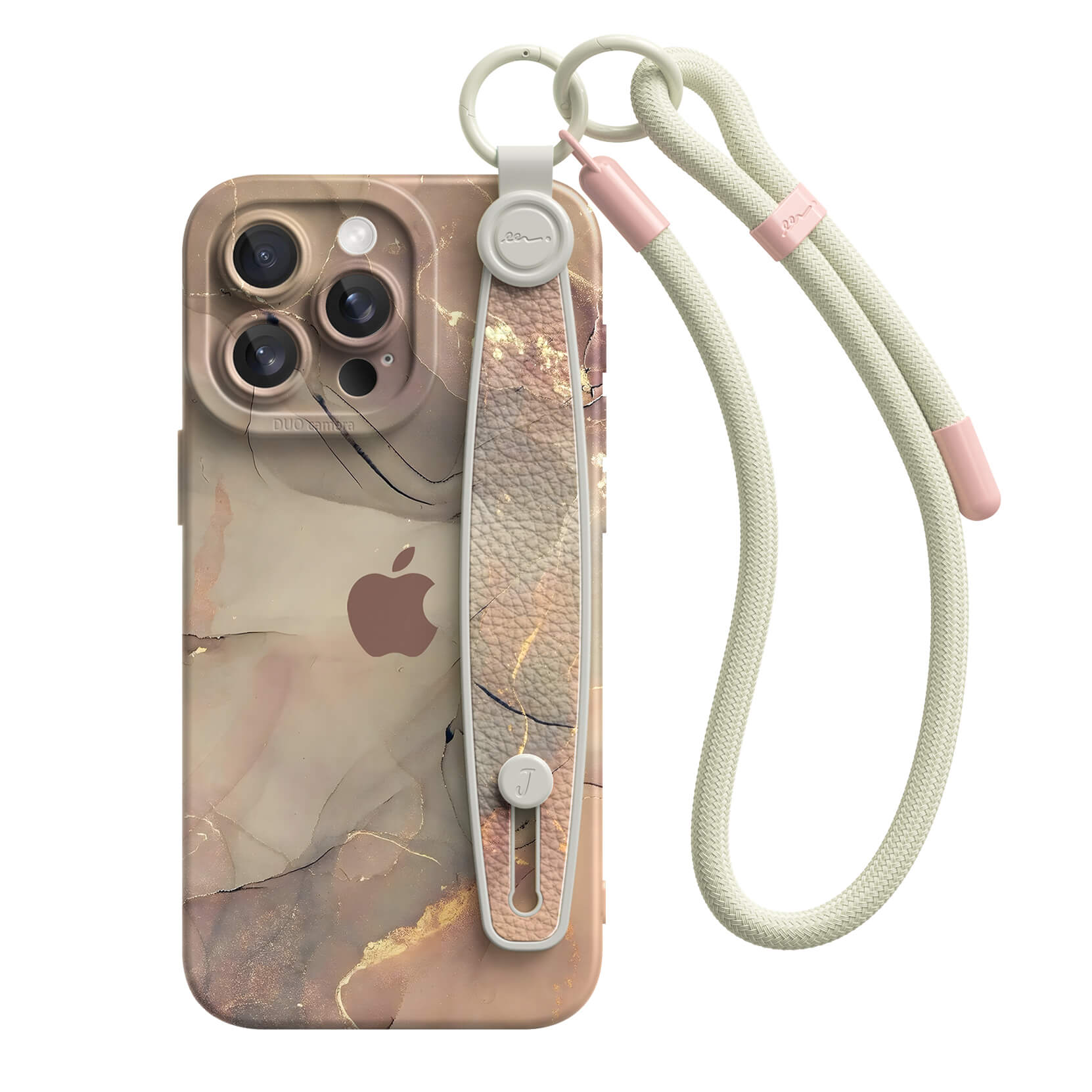 Elegant Brown | iPhone Series Multifunctional Wristband Case