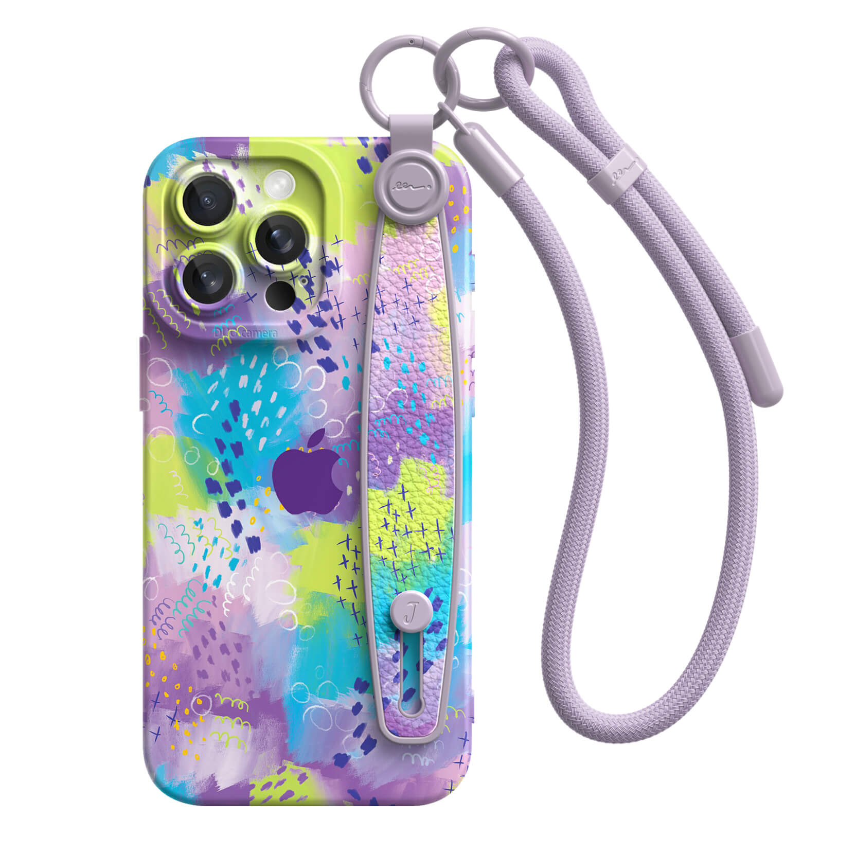 Fluttering Lavender | iPhone Series Multifunctional Wristband Case