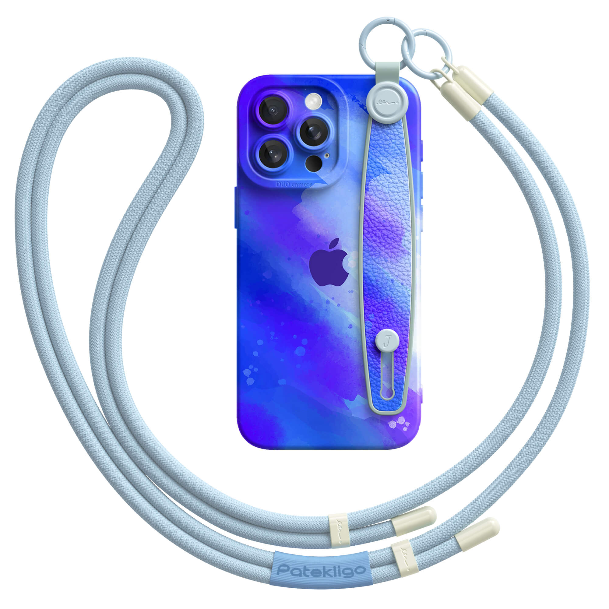 Extremely Frozen Blue | iPhone Series Multifunctional Wristband Case