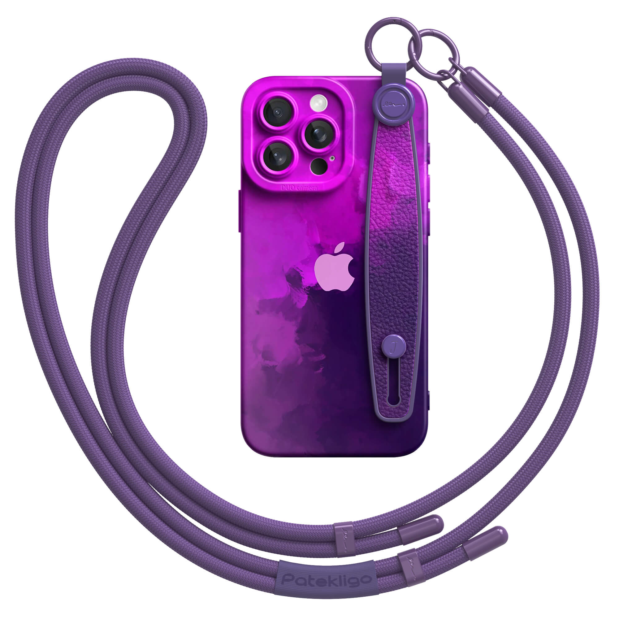 Dark Purple | iPhone Series Multifunctional Wristband Case