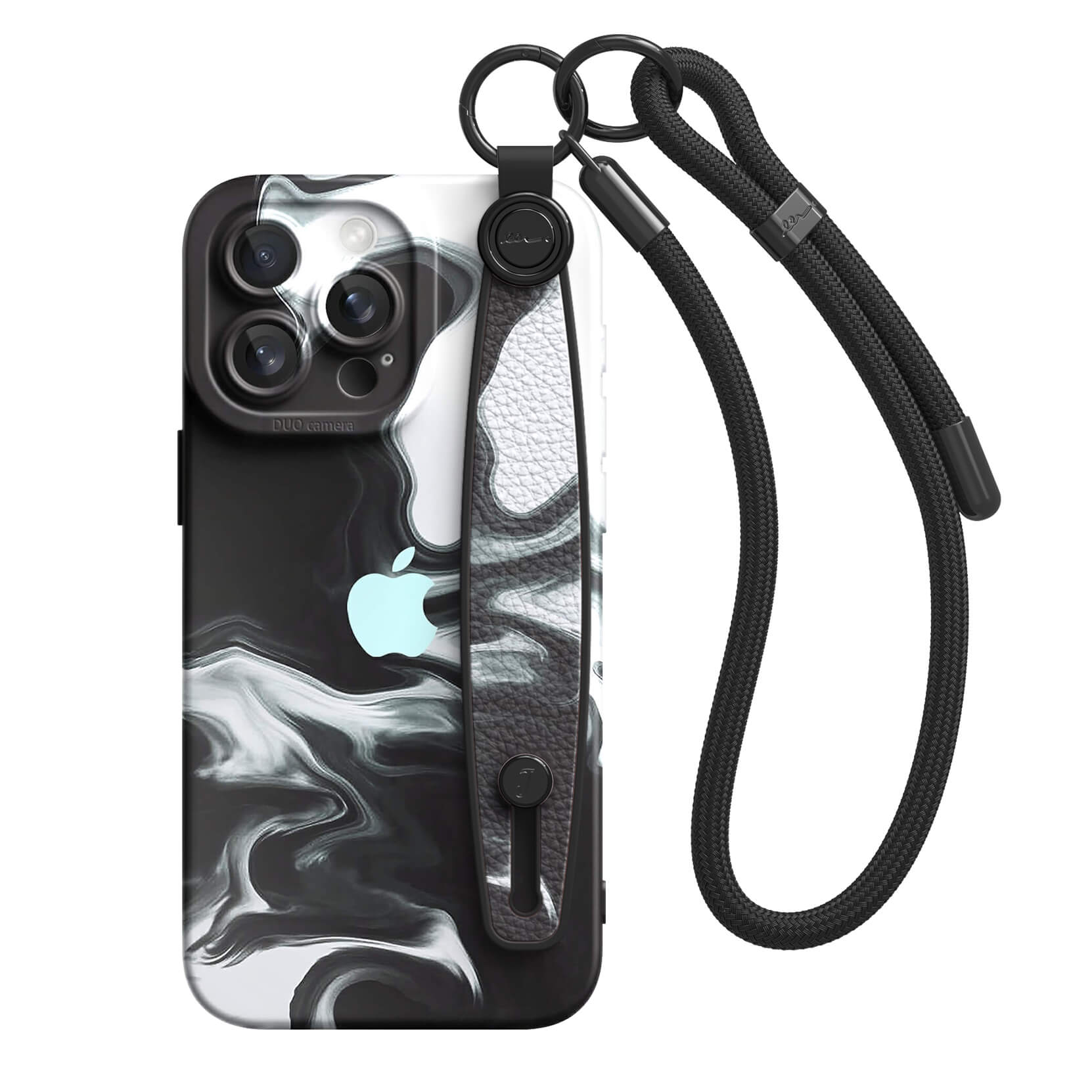 White Black | iPhone Series Multifunctional Wristband Case