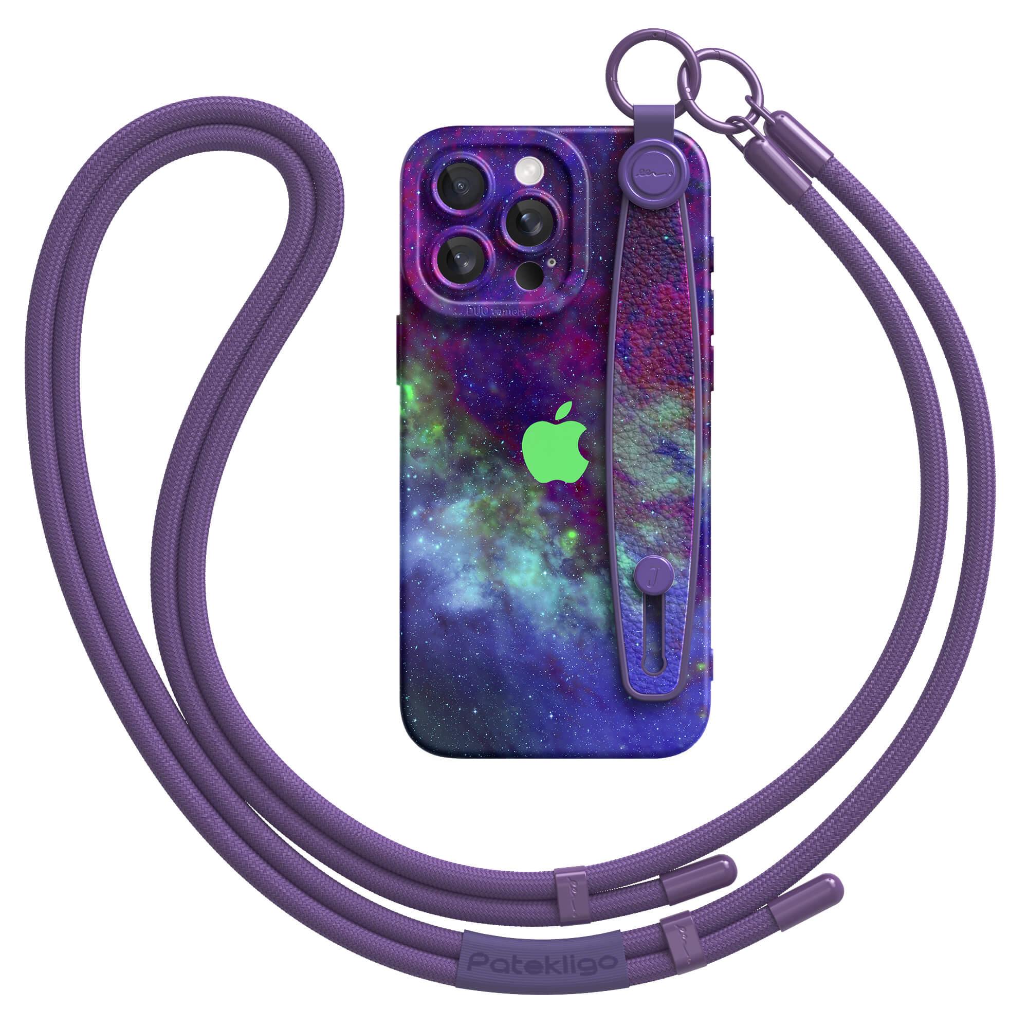 Psychedelic Purple World | iPhone Series Multifunctional Wristband Case