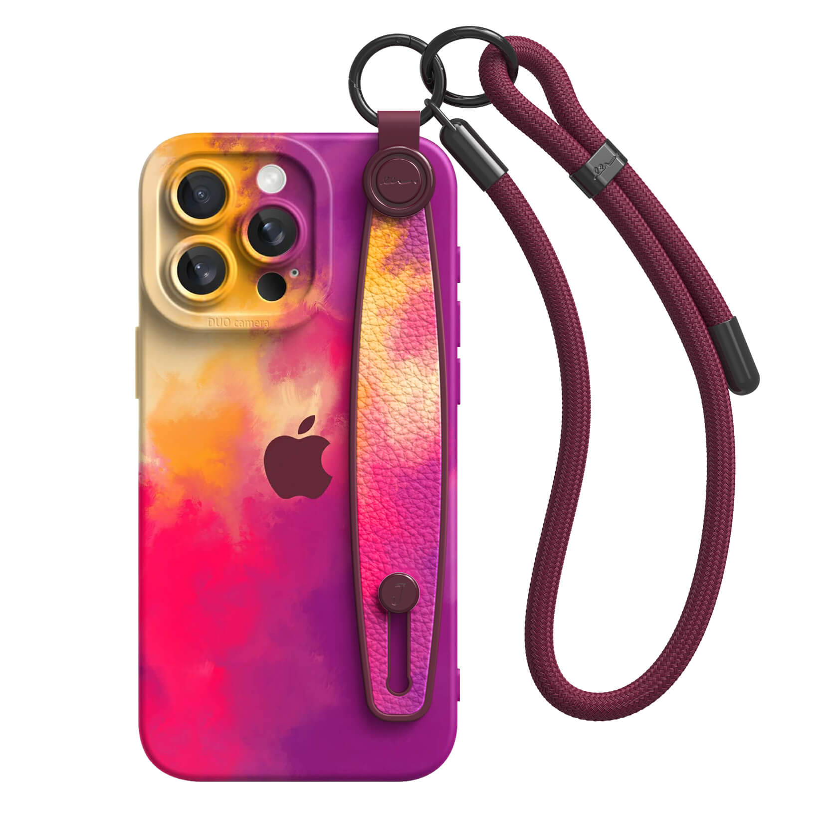 Daisy Fuchsia | iPhone Series Multifunctional Wristband Case