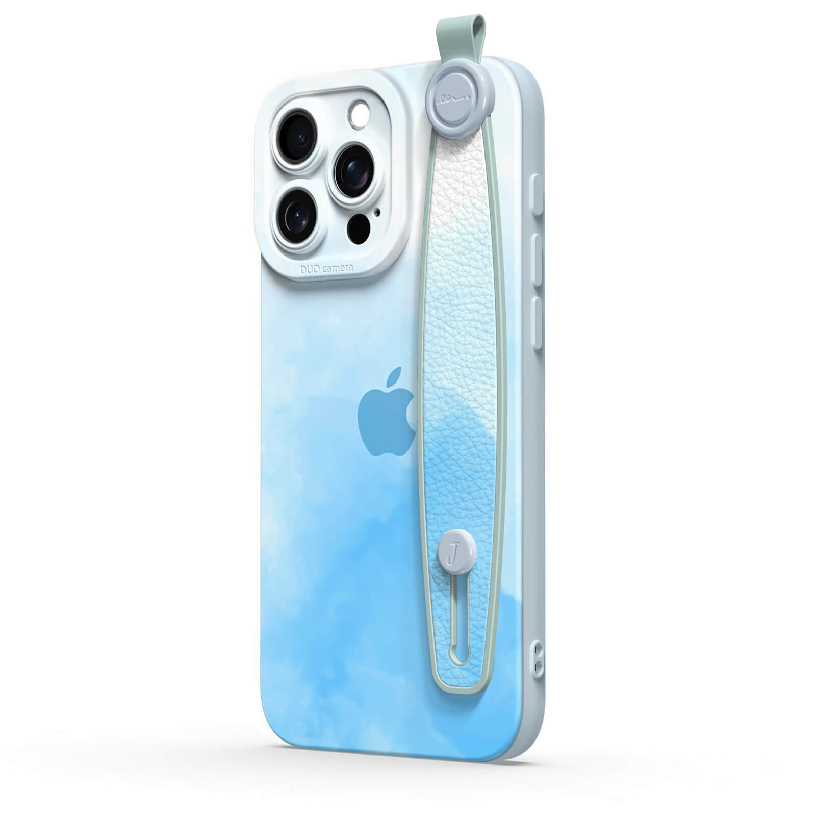 Watercolor Blue | iPhone Series Multifunctional Wristband Case