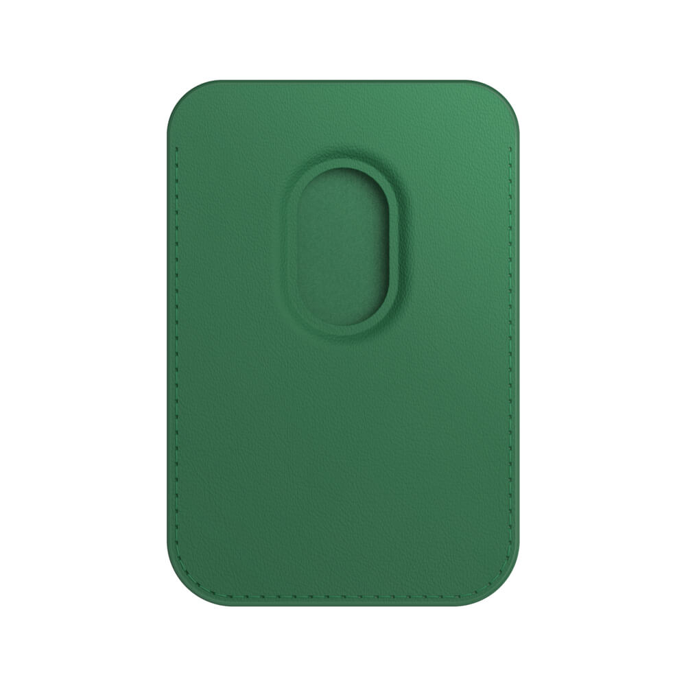 Green Ghost Luo | Leather Wallet with MagSafe