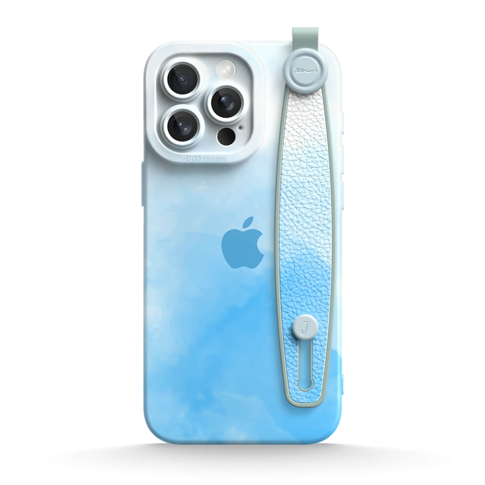 Watercolor Blue | iPhone Series Multifunctional Wristband Case