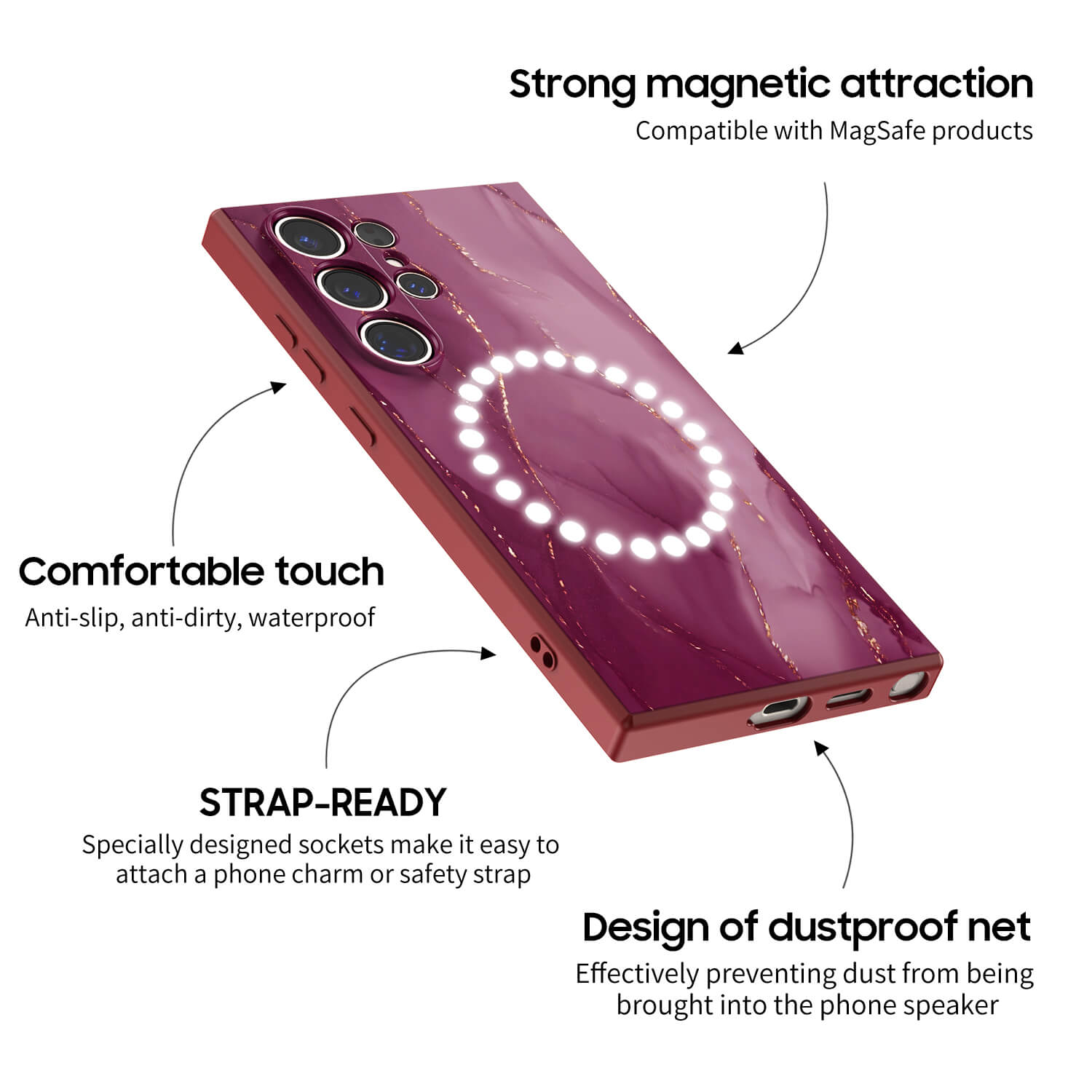 Gilt Plum Red | Samsung Series Impact Resistant Protective Case