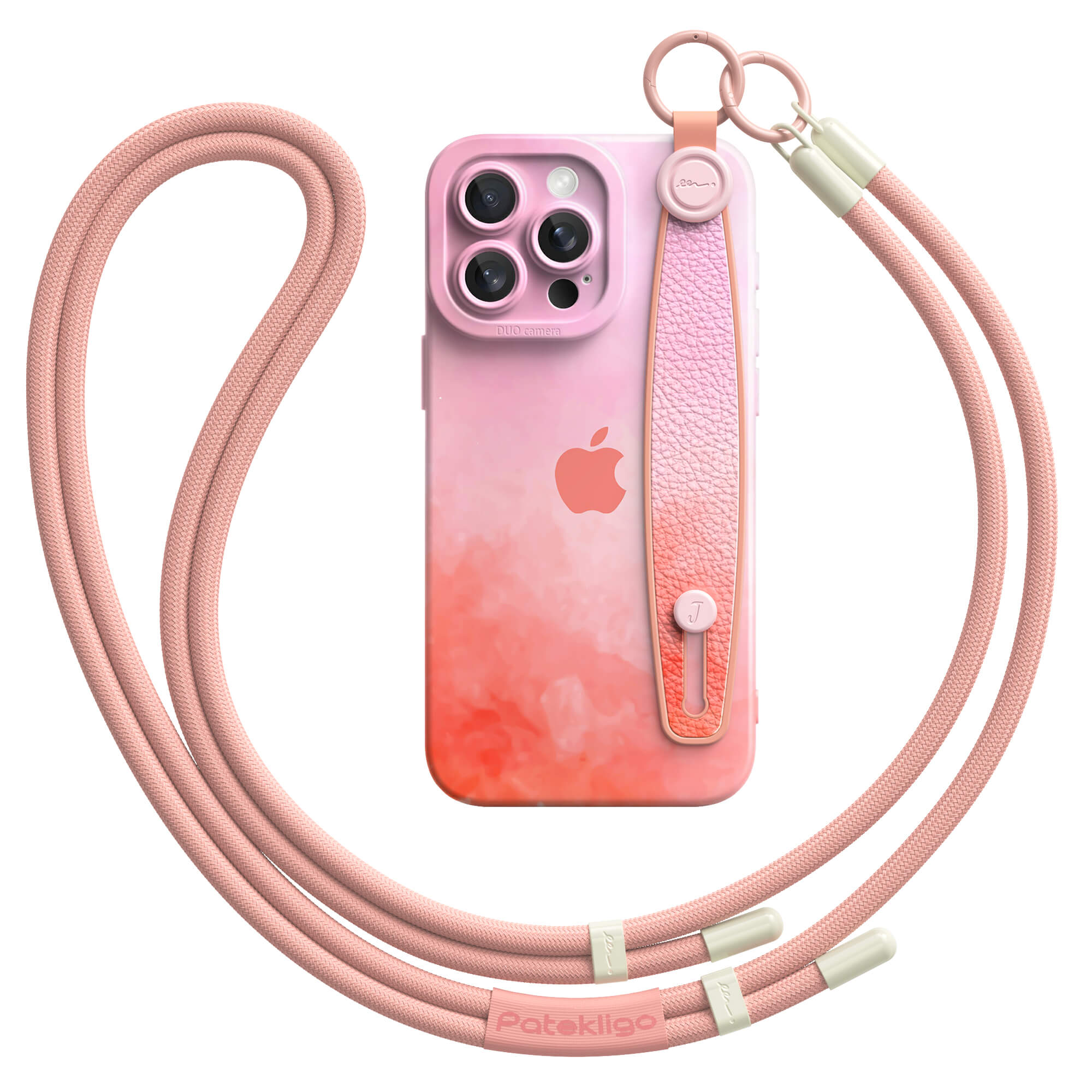 Warming Pink | iPhone Series Multifunctional Wristband Case