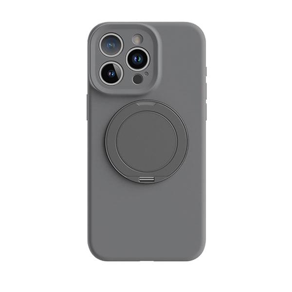 Carbon Grey | iPhone Liquid Silicone Bracket Case