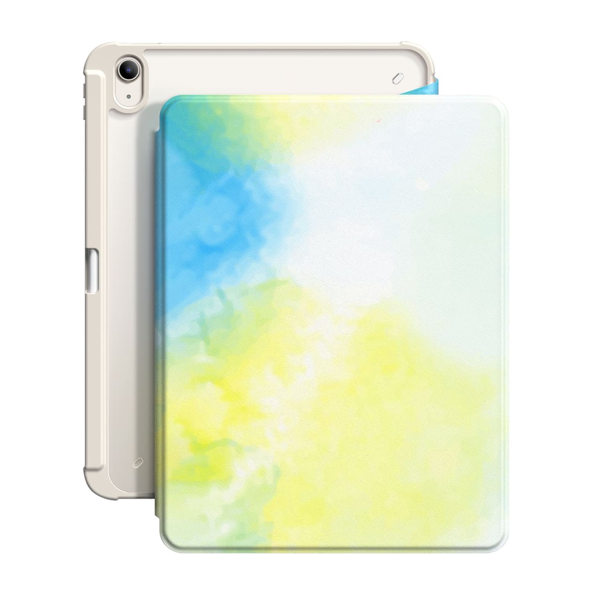 Yellow Blue | iPad Series Snap 360° Stand Impact Resistant Case