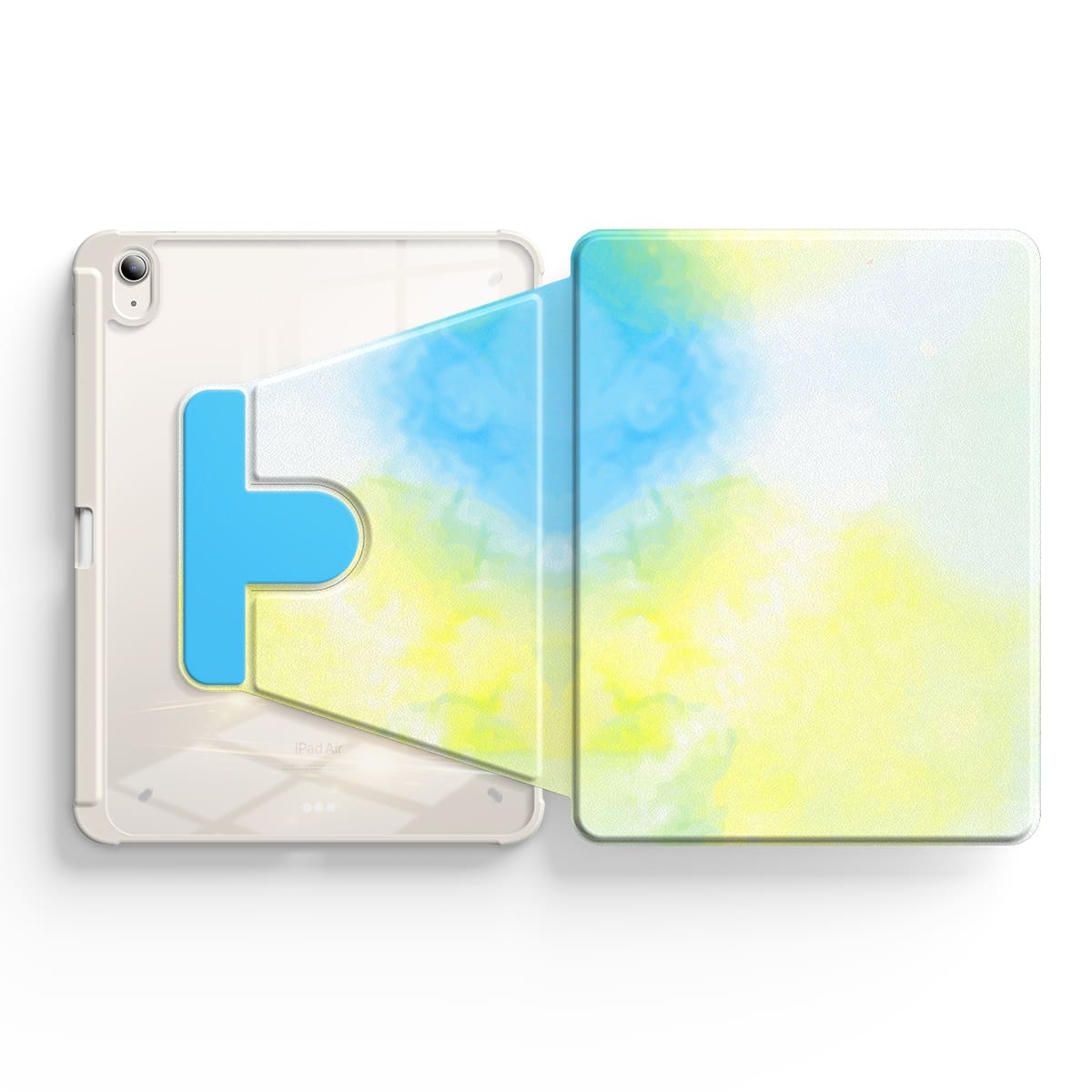 Yellow Blue | iPad Series Snap 360° Stand Impact Resistant Case