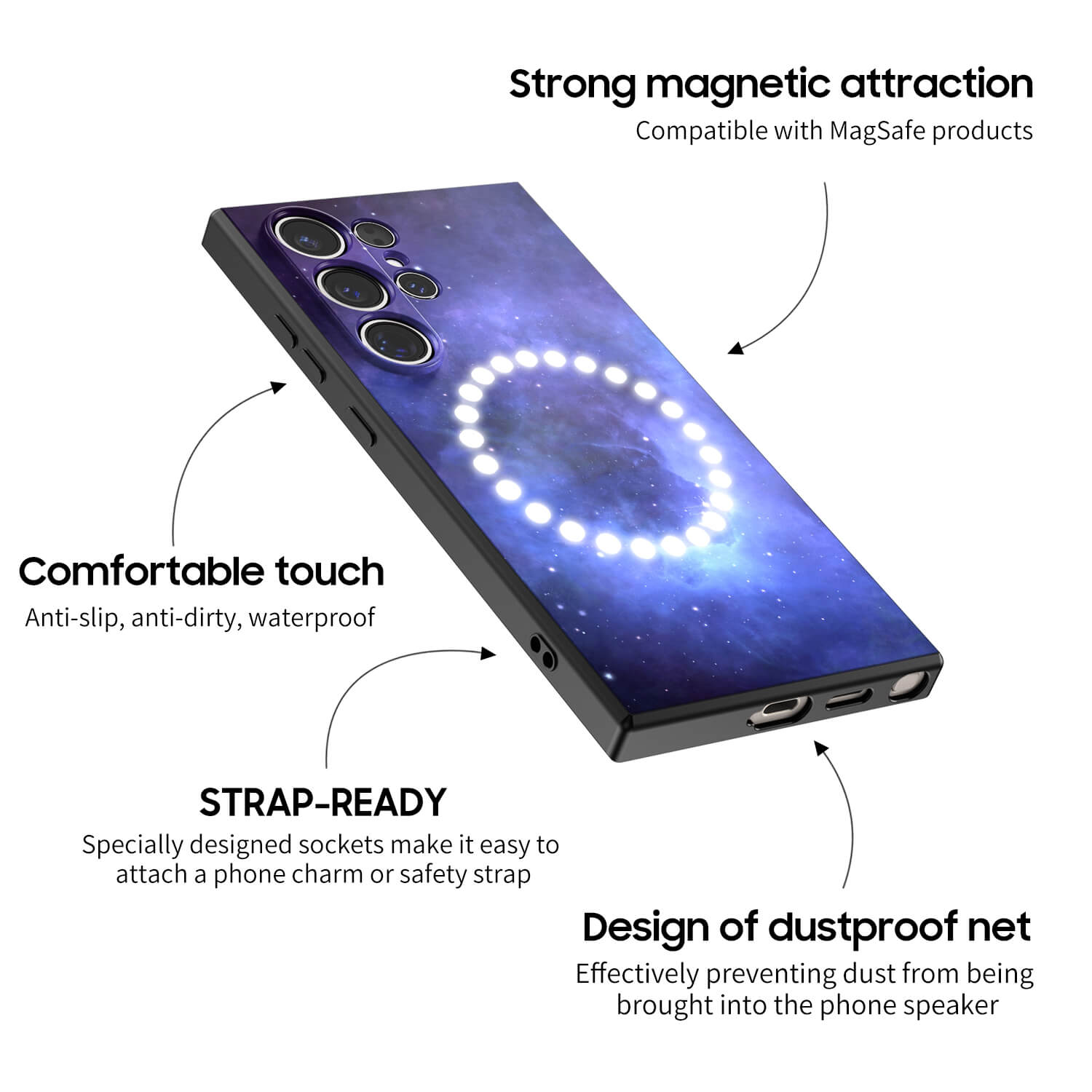 Blue Red Nebula | Samsung Series Impact Resistant Protective Case