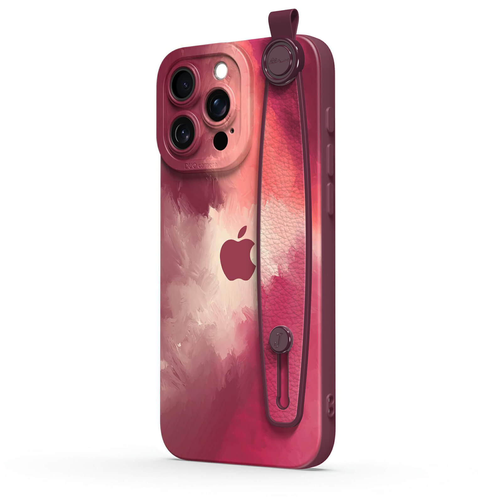 Berry Red | iPhone Series Multifunctional Wristband Case