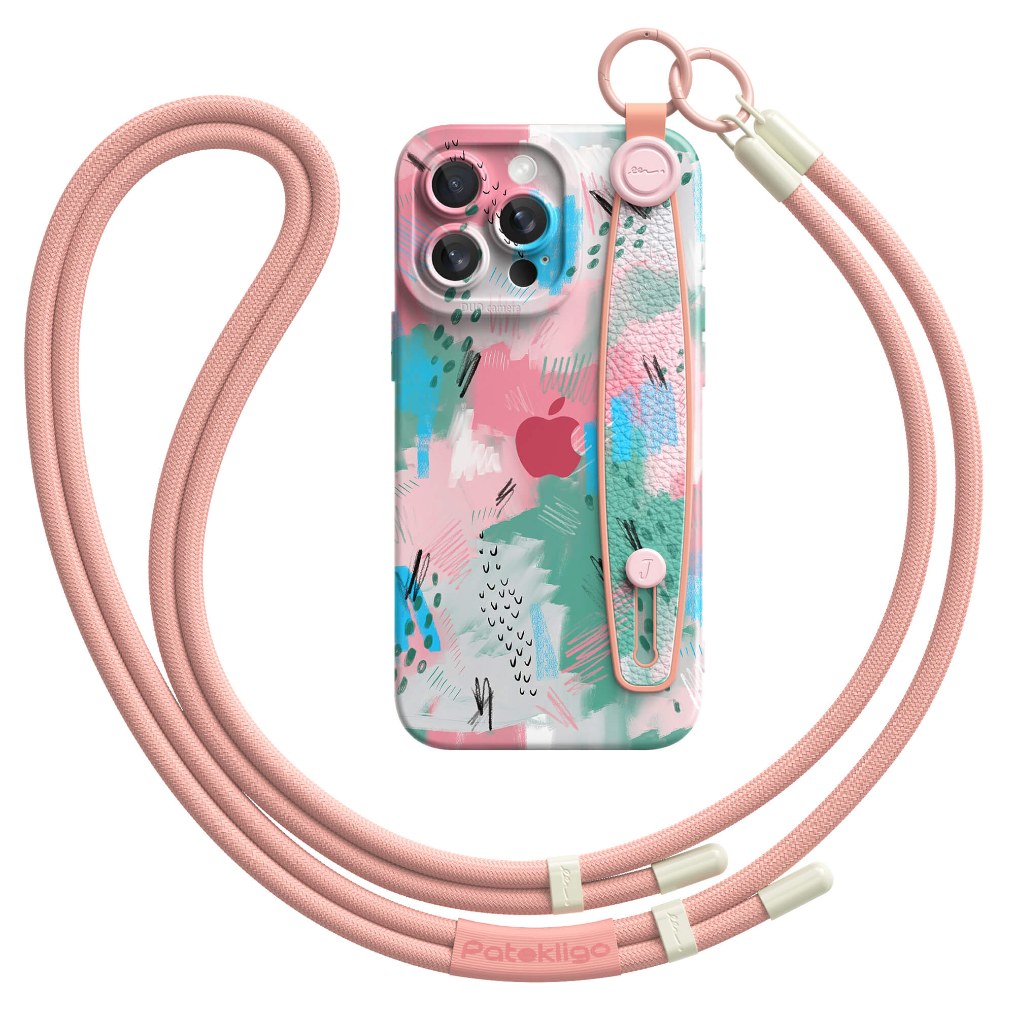 Rose Lake Under the Joy | iPhone Series Multifunctional Wristband Case