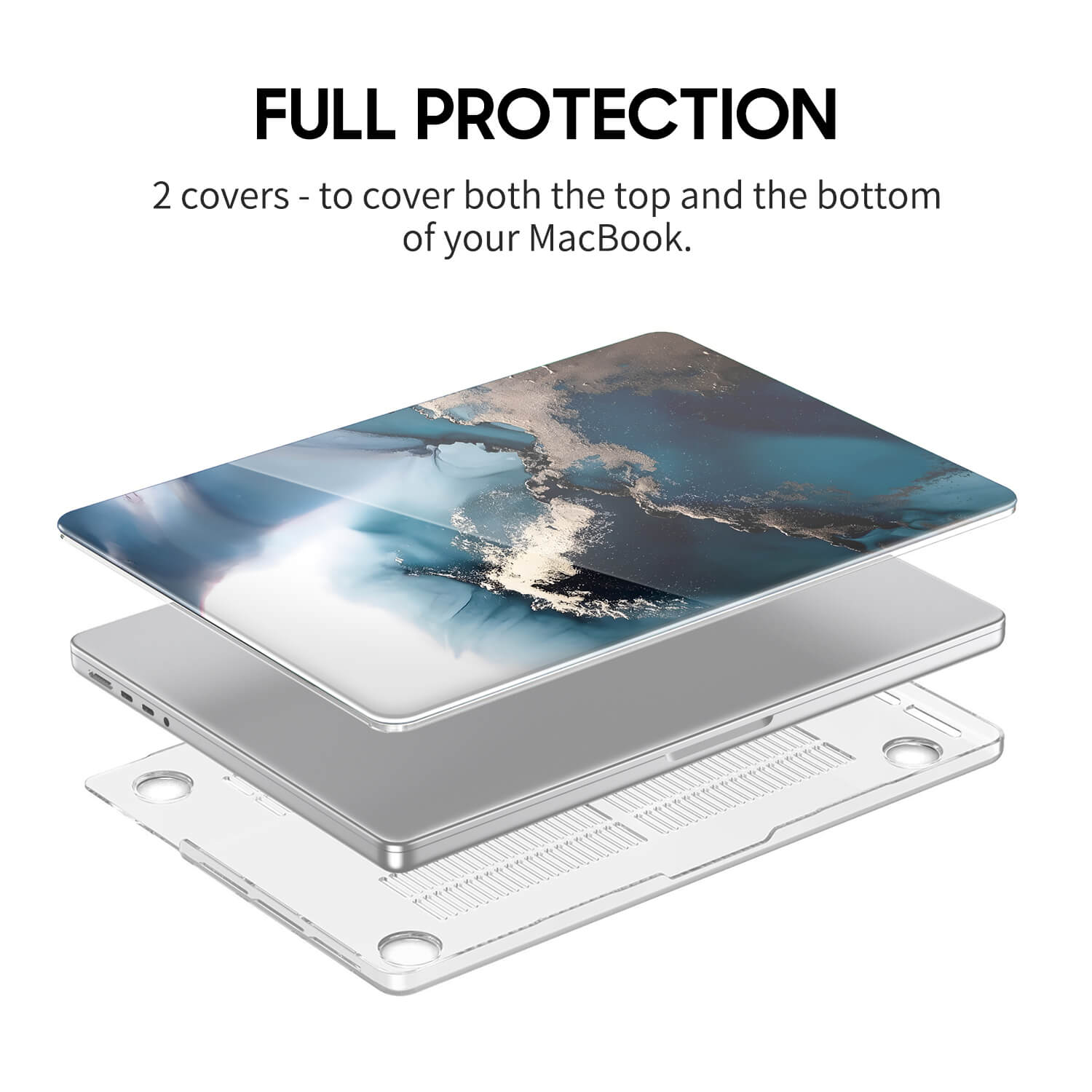 Ice Crack Blue | Macbook Anti-Fall Protective Case