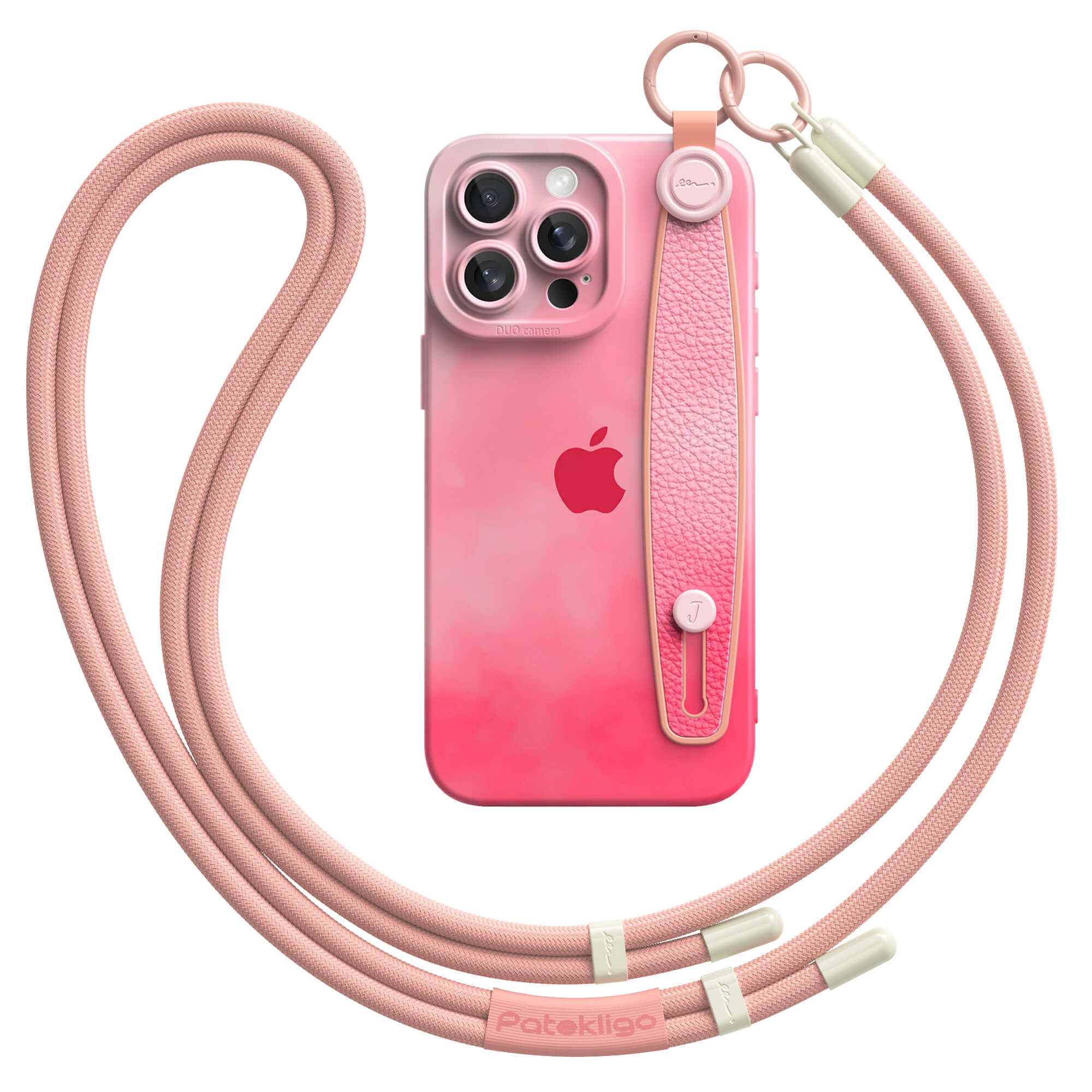 Pink Twilight | iPhone Series Multifunctional Wristband Case