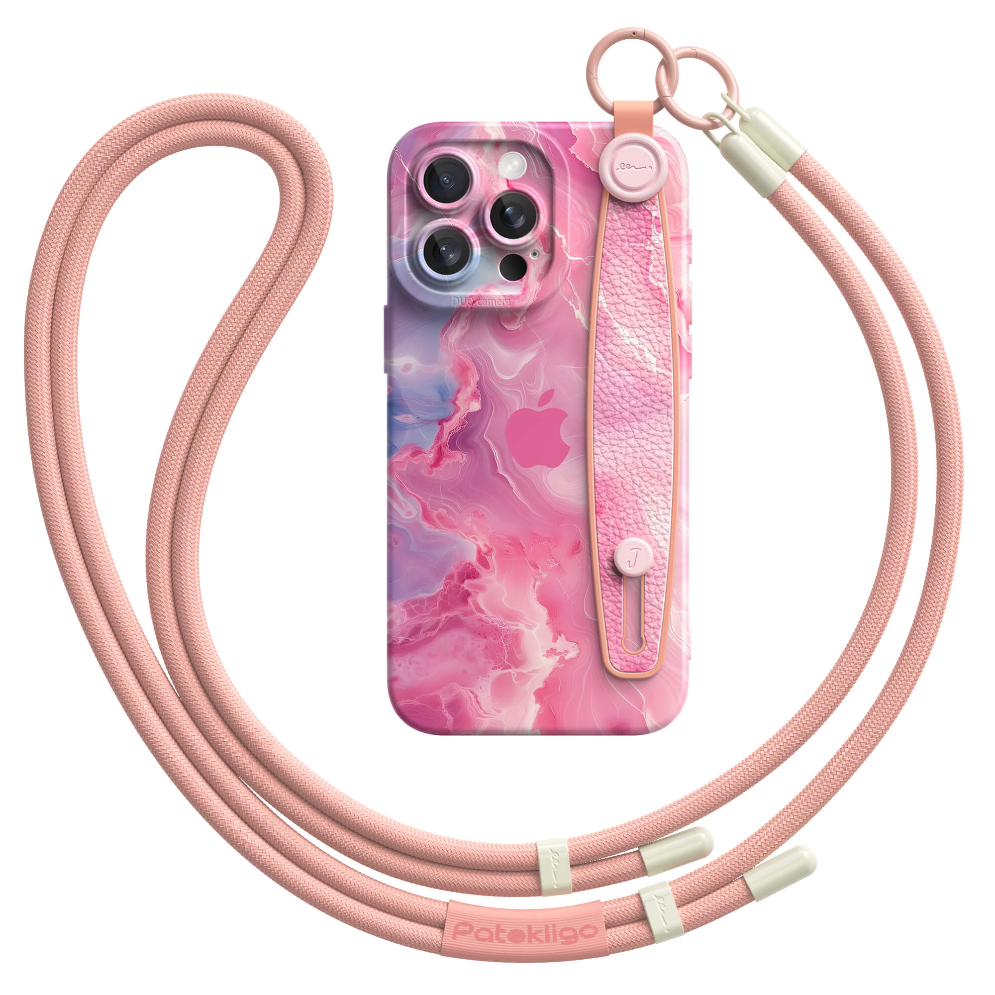 Jadeite Pink | iPhone Series Multifunctional Wristband Case