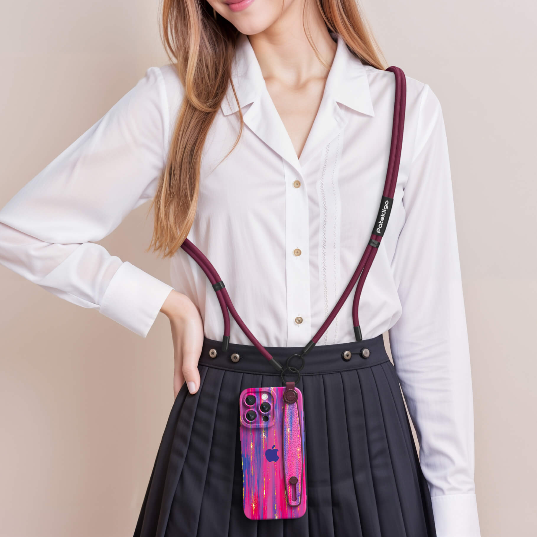 Beetroot | iPhone Series Multifunctional Wristband Case