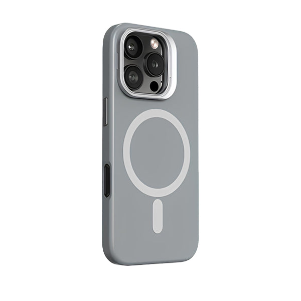 Grey | iPhone Lens Bracket Liquid Silicone Case