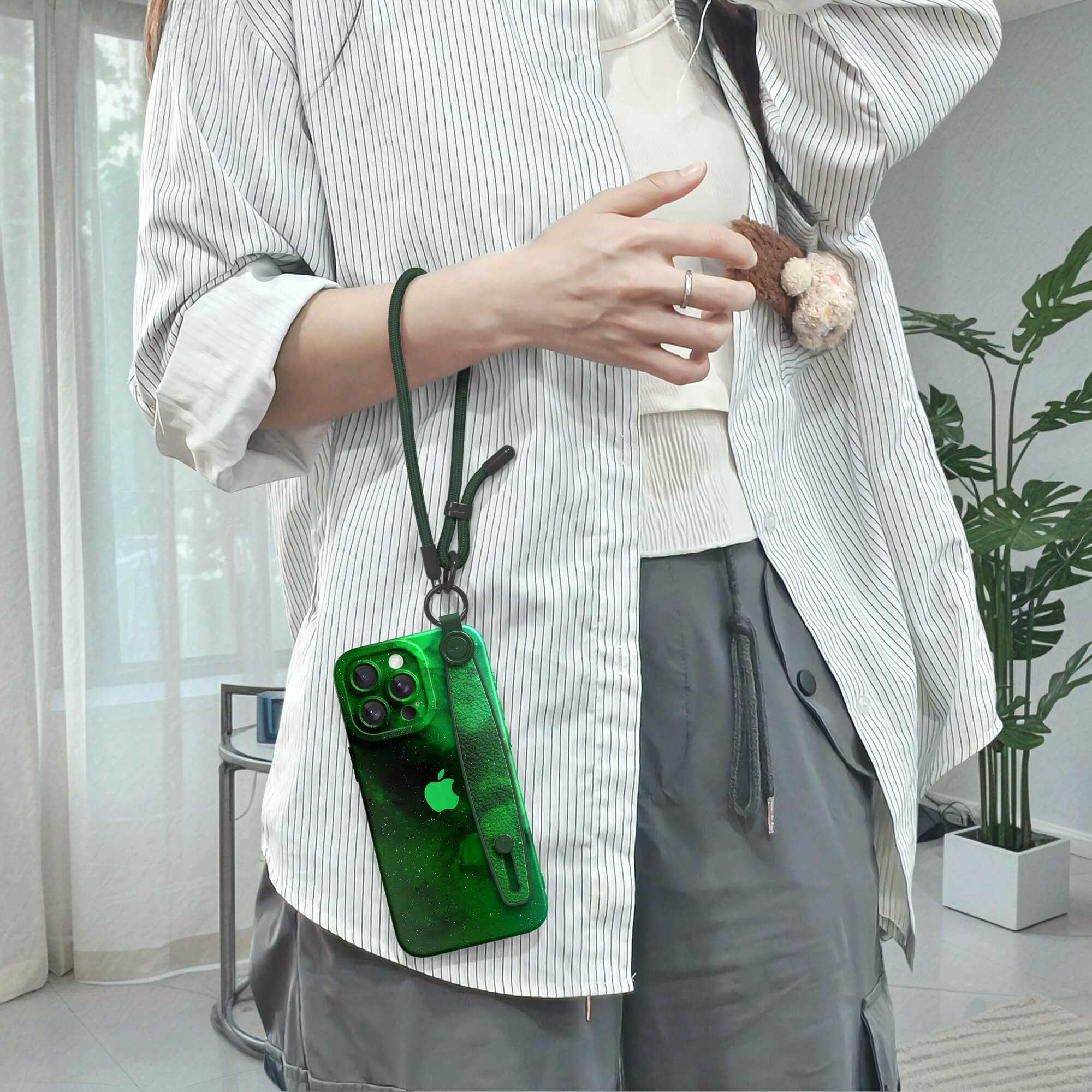 Night Star Green | iPhone Series Multifunctional Wristband Case