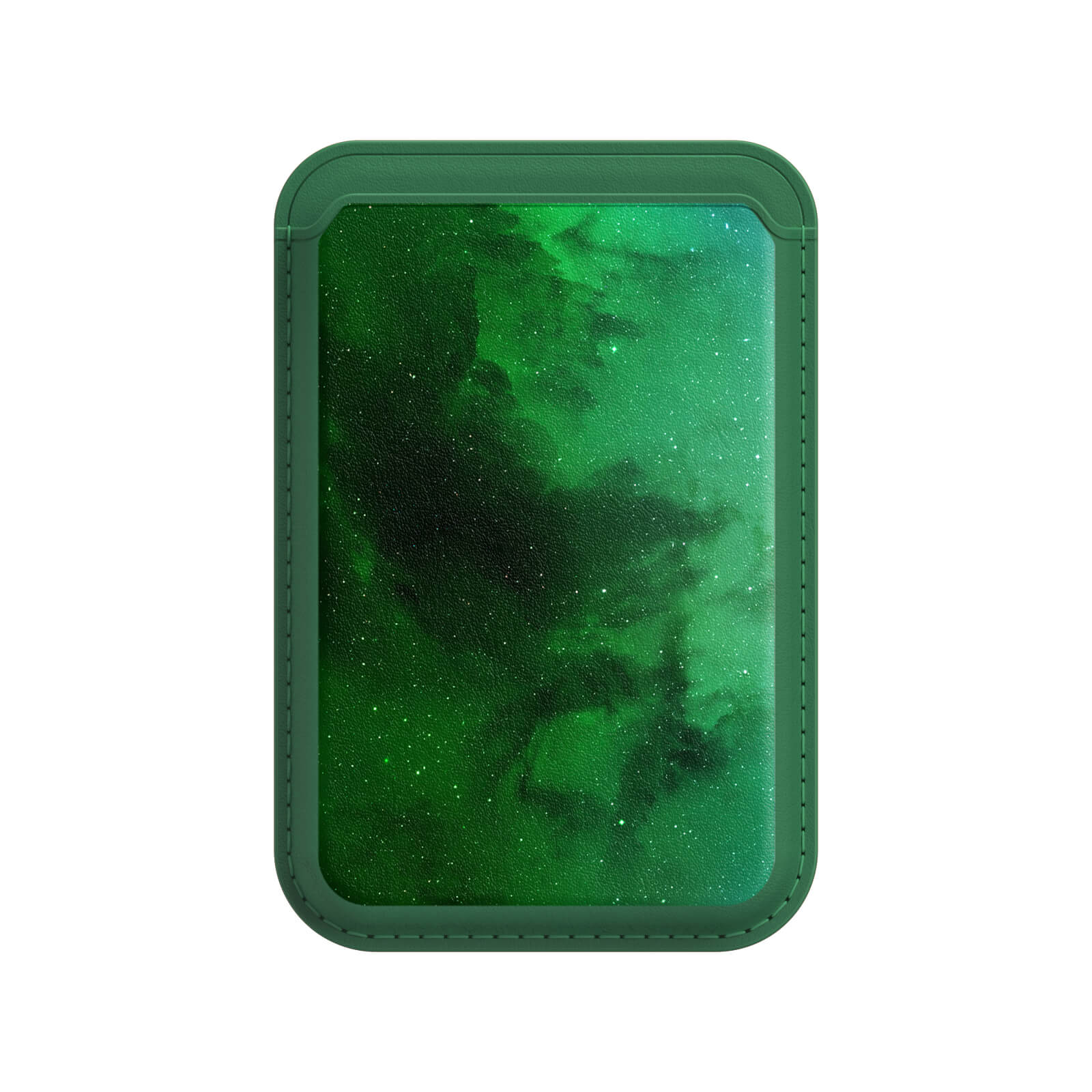 Night Star Green | Leather Wallet with MagSafe