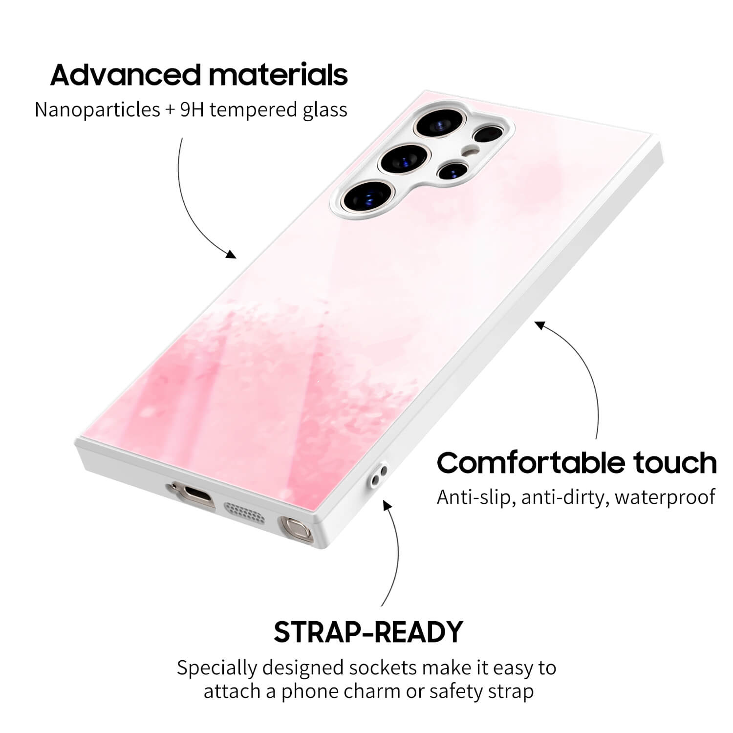 Watercolor Pink Blue | Samsung Series Impact Resistant Protective Case