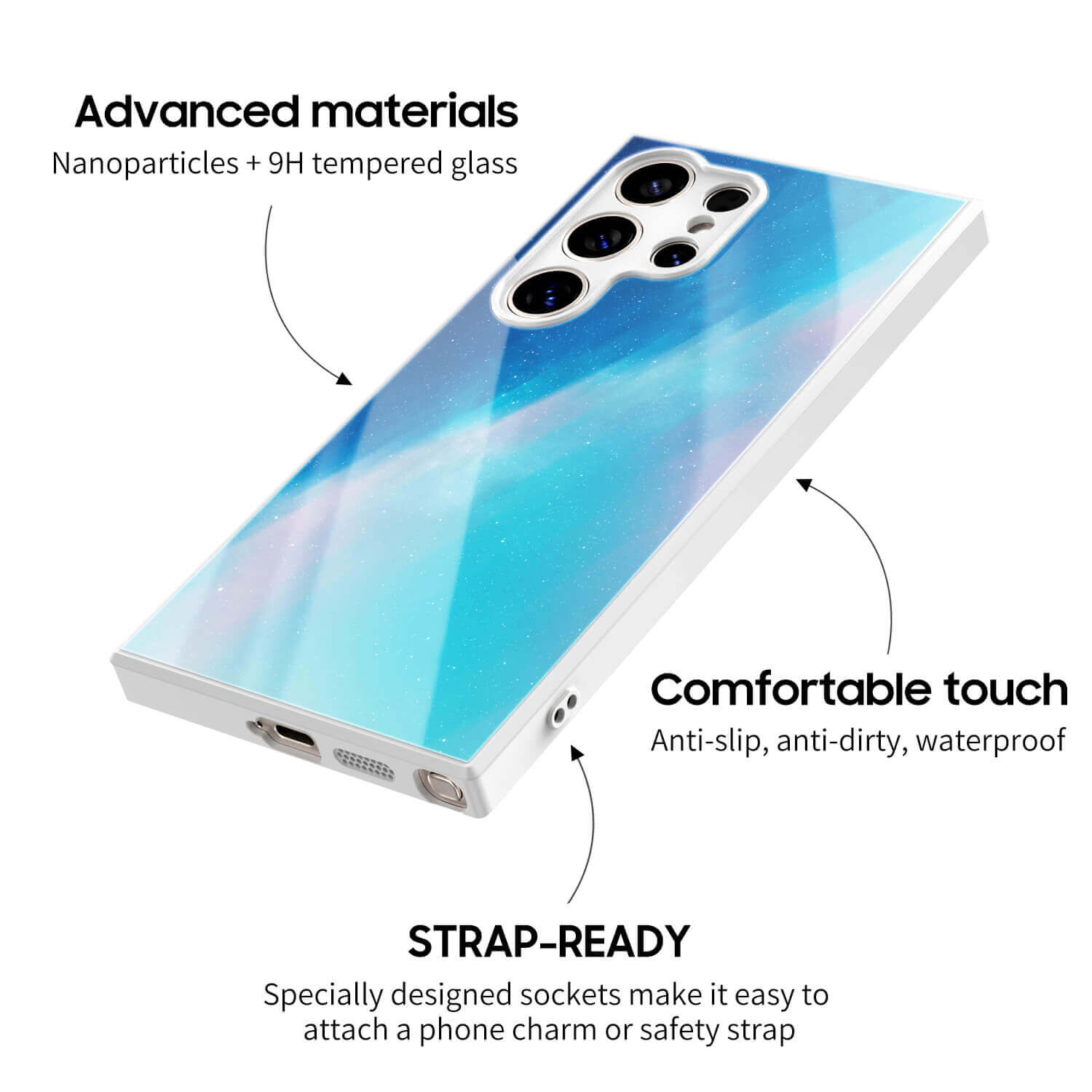 Blue Light Gradient | Samsung Series Impact Resistant Protective Case