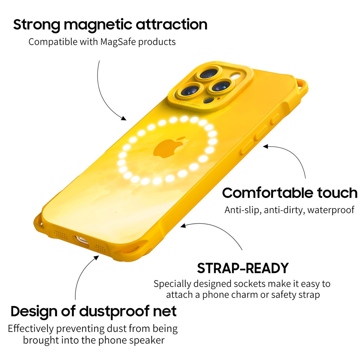 Bright Yellow | iPhone Series Ultra Impact Resistant Protective Case