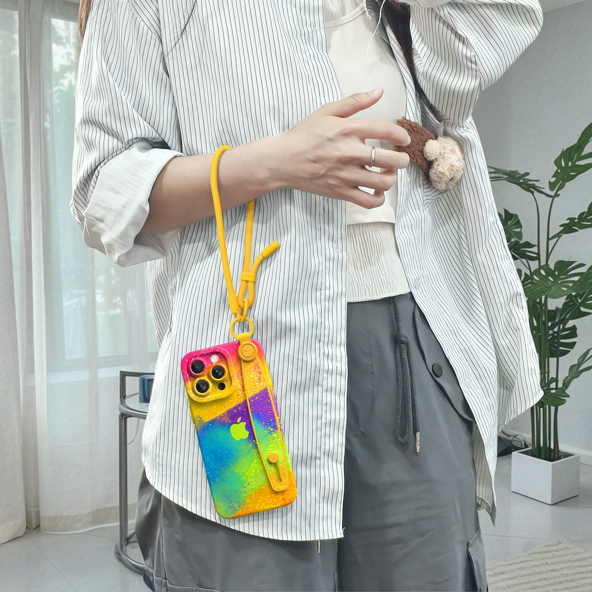 Rainbow Candy | iPhone Series Multifunctional Wristband Case