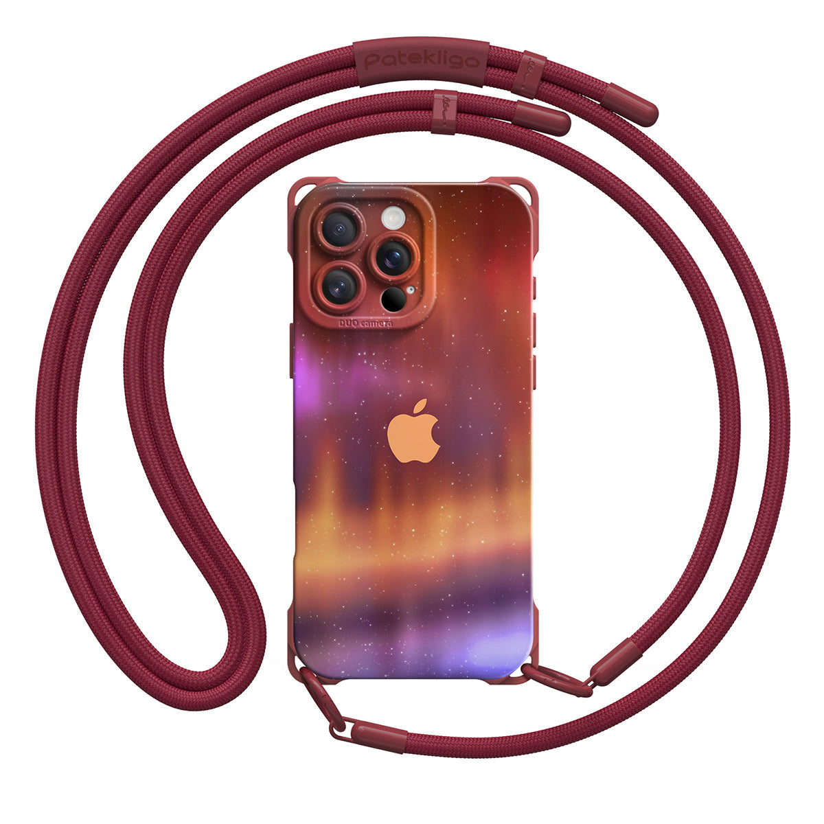 Optical Magnetic-Orange Purple | iPhone Series Ultra Impact Resistant Protective Case