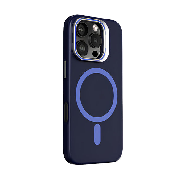 Navy Blue | iPhone Lens Bracket Liquid Silicone Case