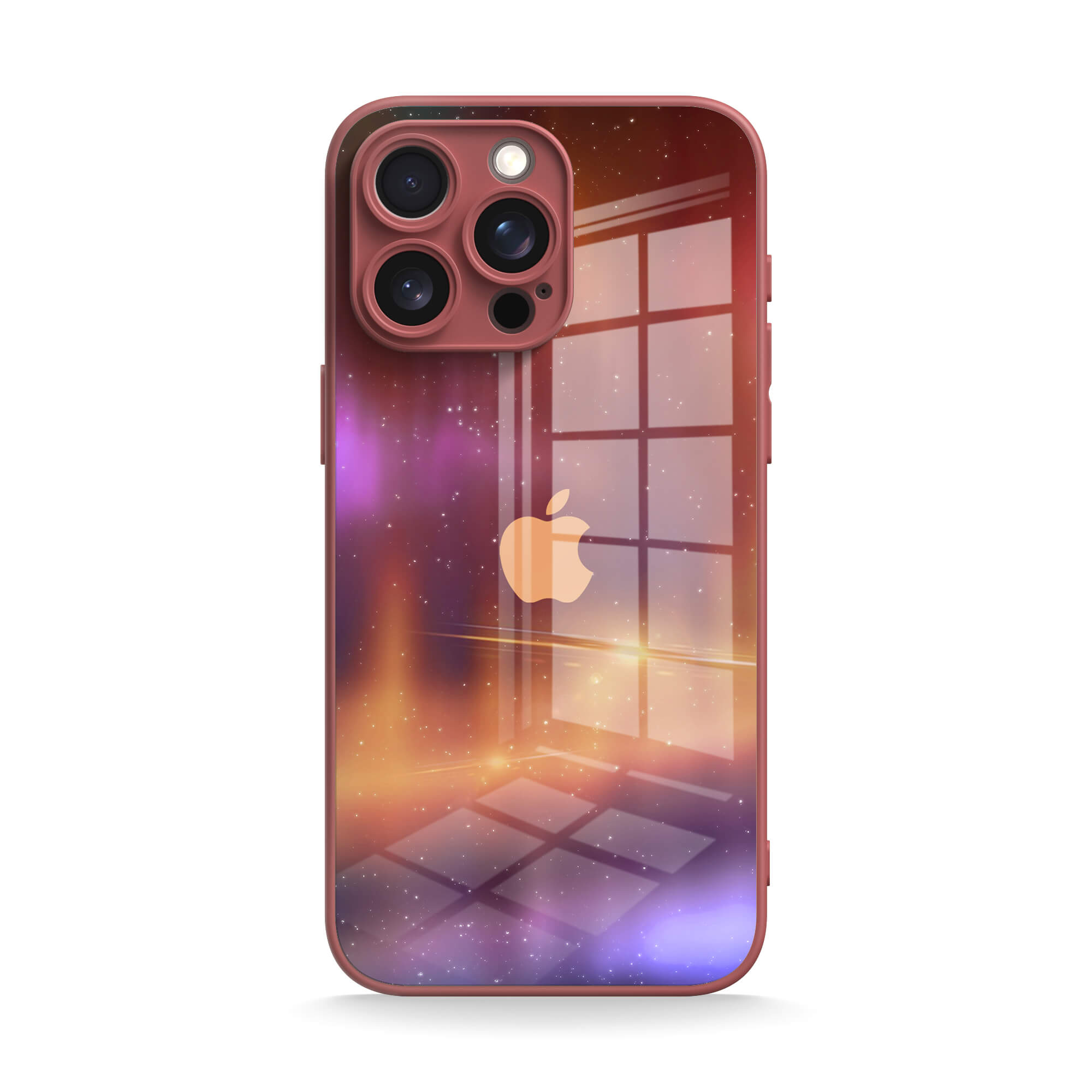 Optical Magnetic-Orange Purple | IPhone Series Impact Resistant Protective Case