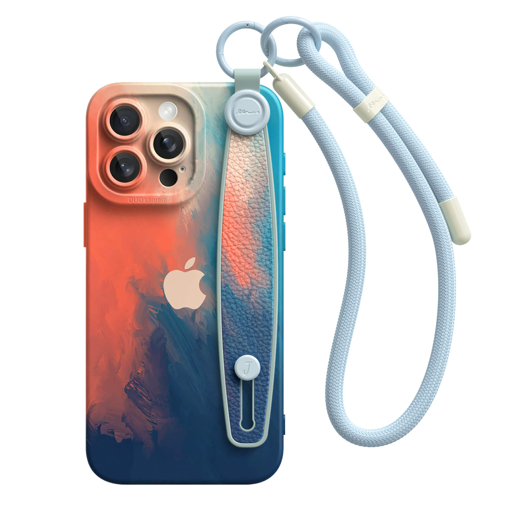 Blue/Orange | iPhone Series Multifunctional Wristband Case