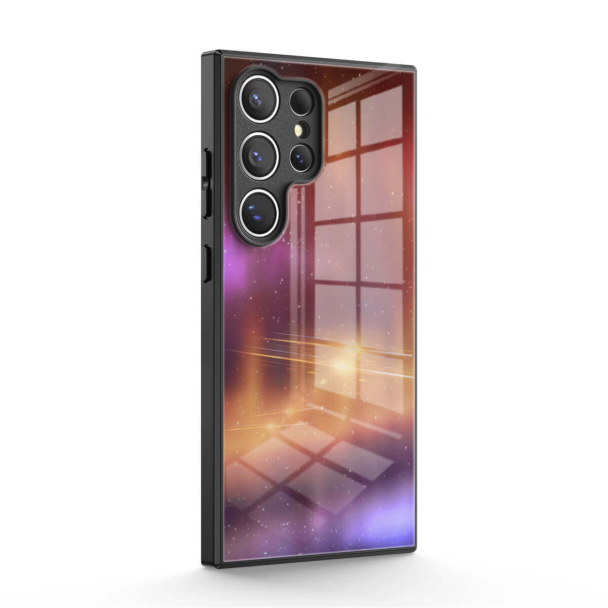 Optical Magnetic-Orange Purple | Samsung Series Impact Resistant Protective Case