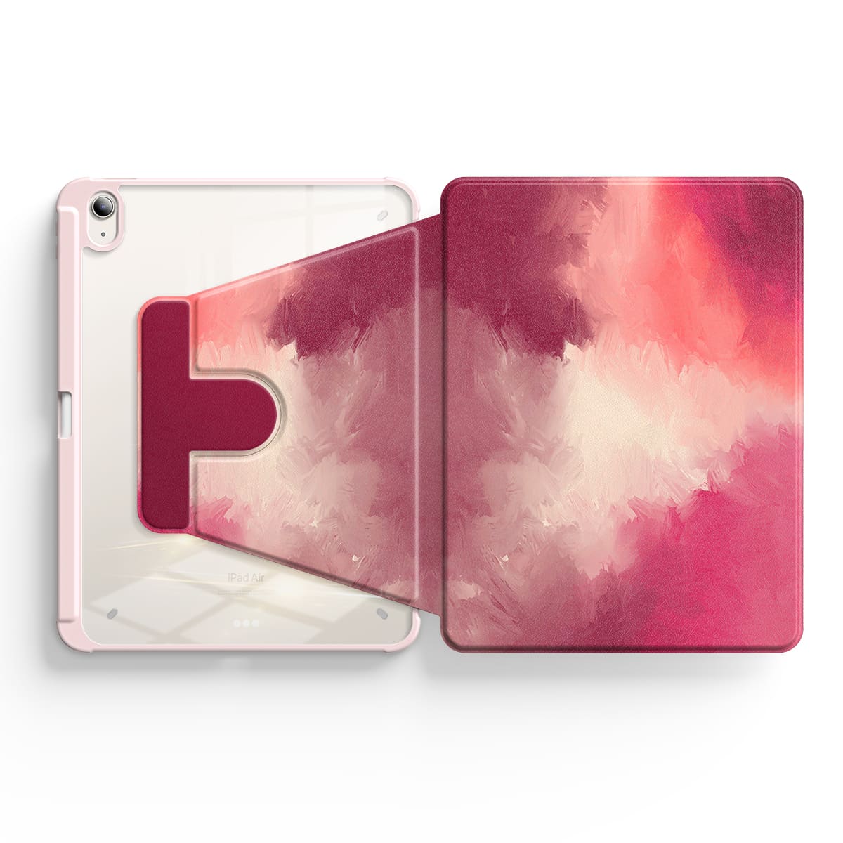 Berry Red | iPad Series Snap 360° Stand Impact Resistant Case